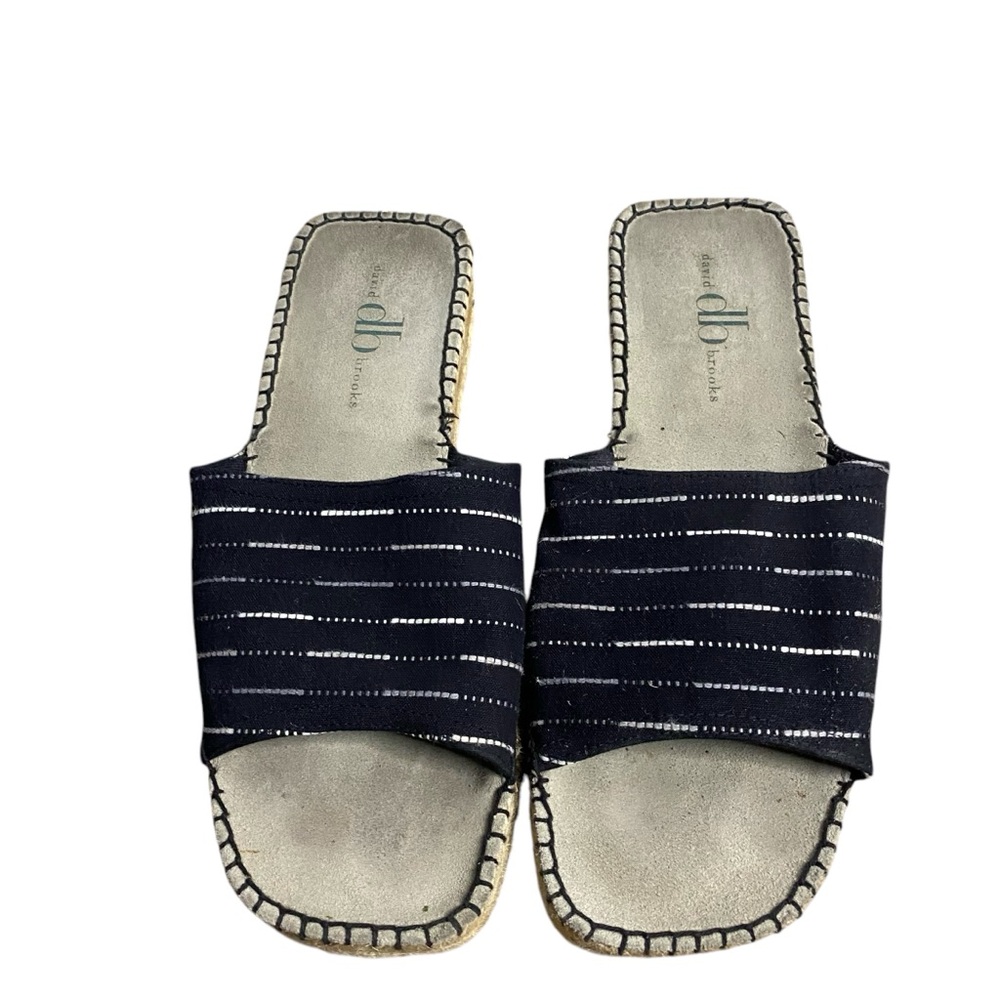 David Brooks Women's Patterned Textile Espadrilles Slide Sandals